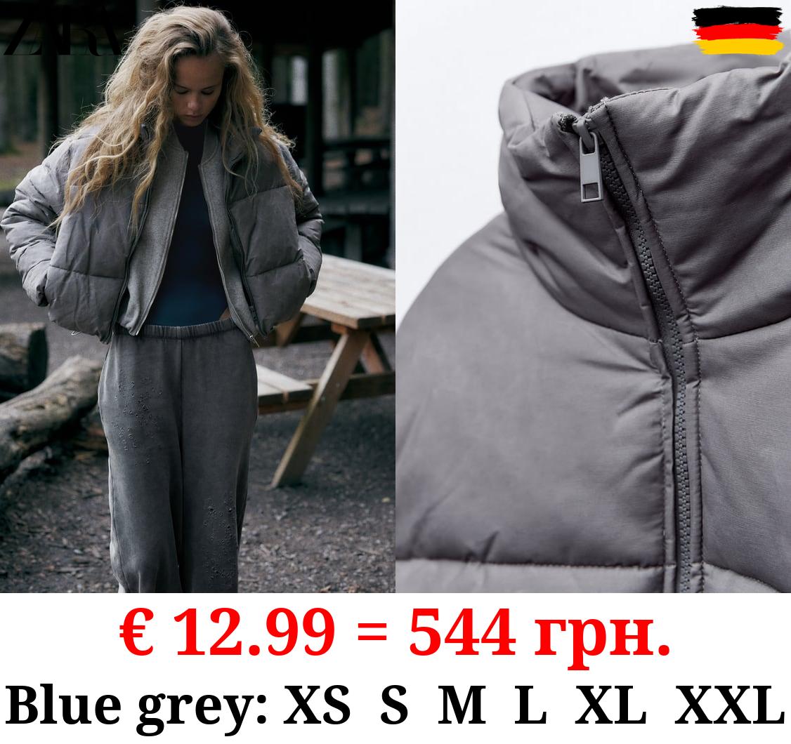 FADED-EFFECT PUFFER ANORAK