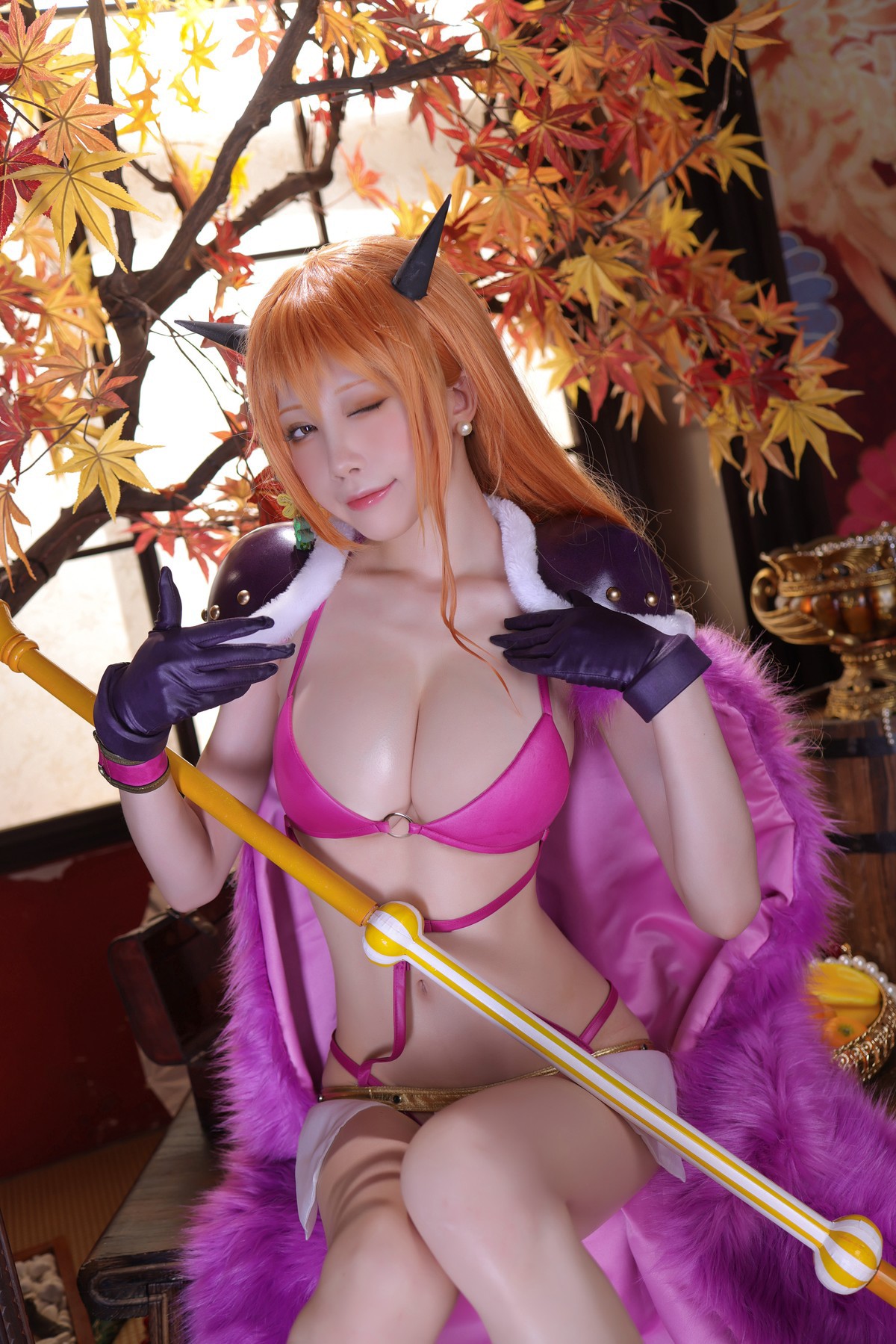 水淼aqua Cosplay 海贼王 娜美 104