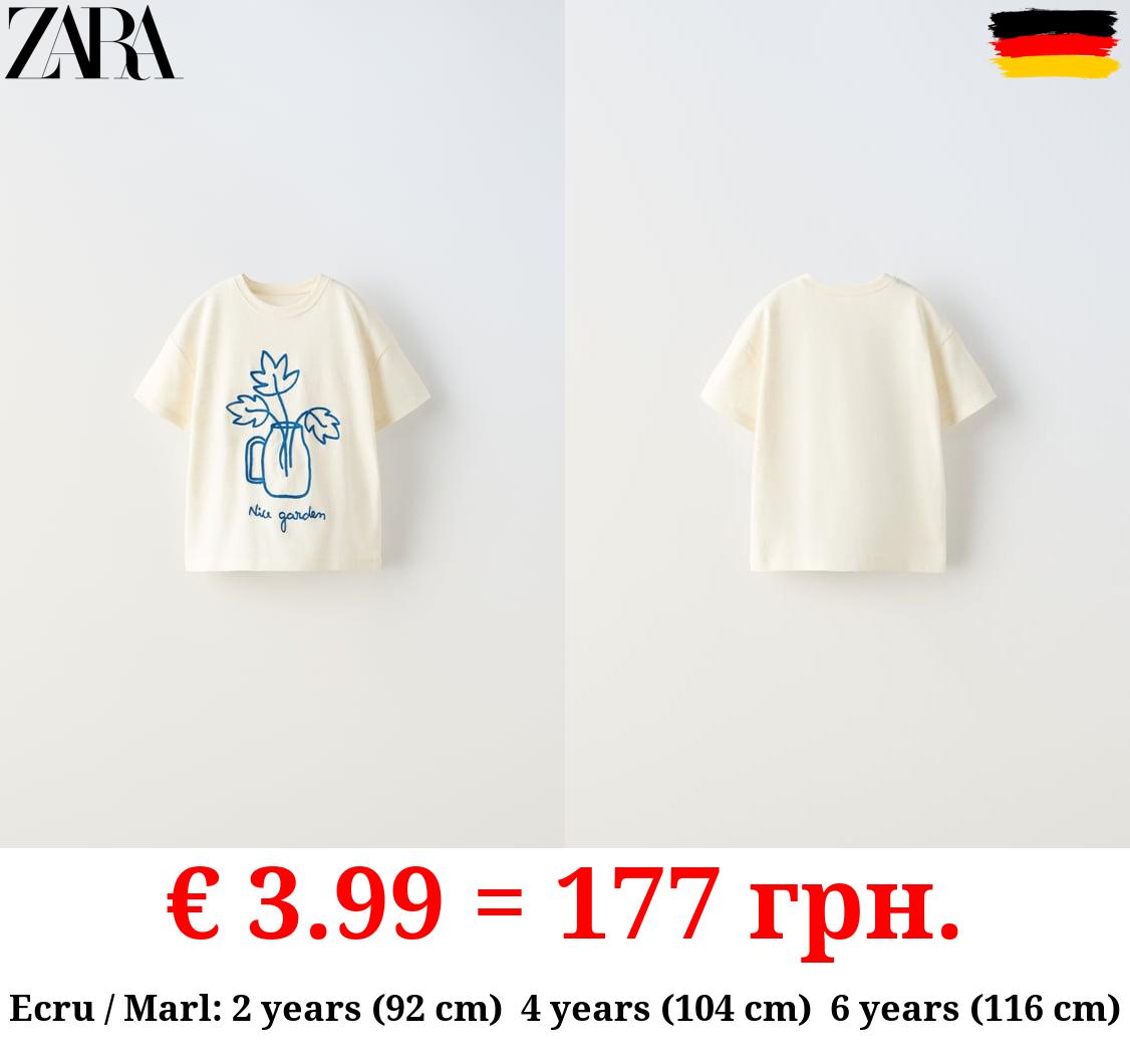 EMBROIDERED VASE T-SHIRT