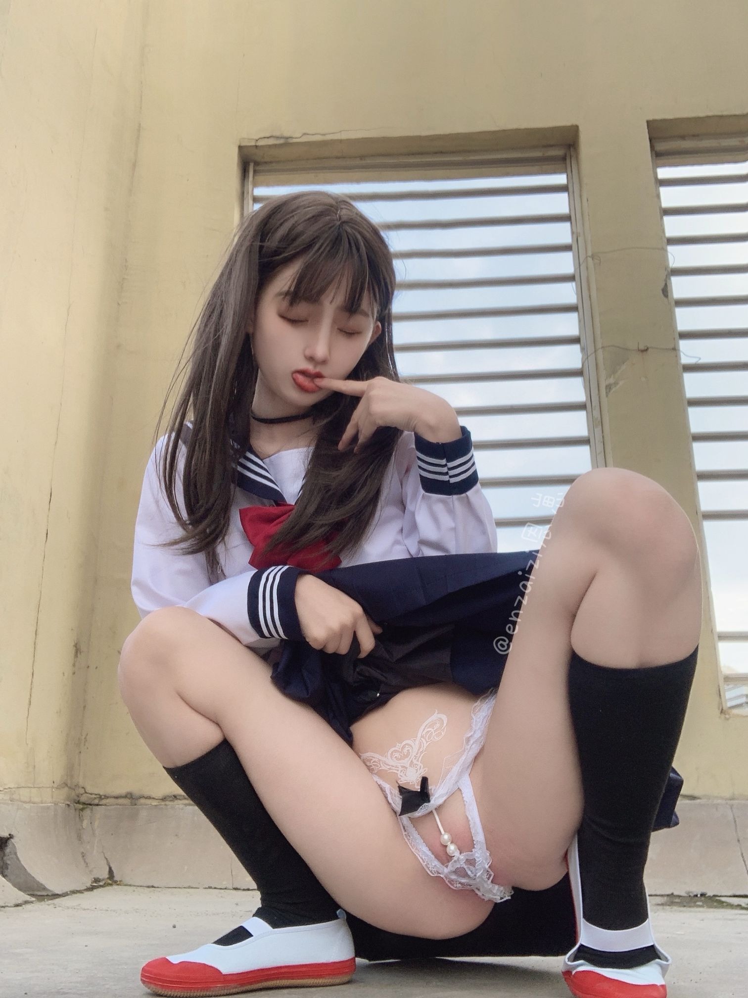恩崽-天台水手服 116