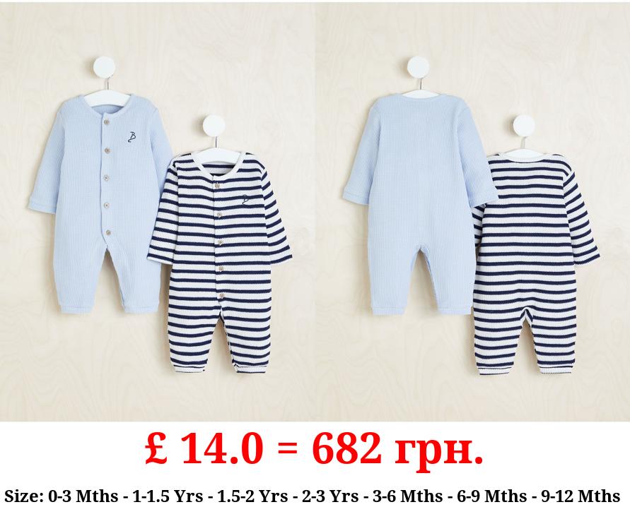 Billie Faiers Waffle Striped All In Ones 2 Pack