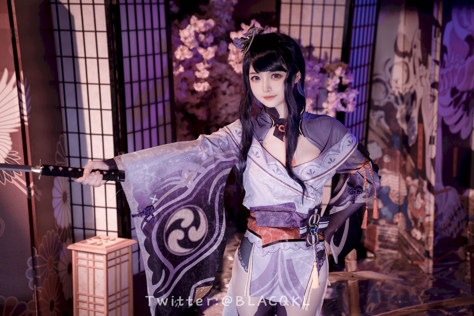 Cosplay 白莉愛吃巧克力 雷電將軍 1
