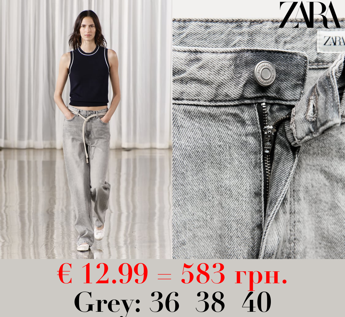 ZW COLLECTION WIDE-LEG HIGH-WAIST JEANS