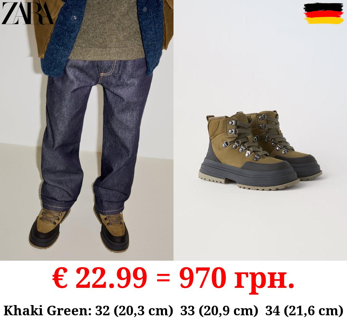 LEATHER MOUNTAIN ANKLE BOOTS