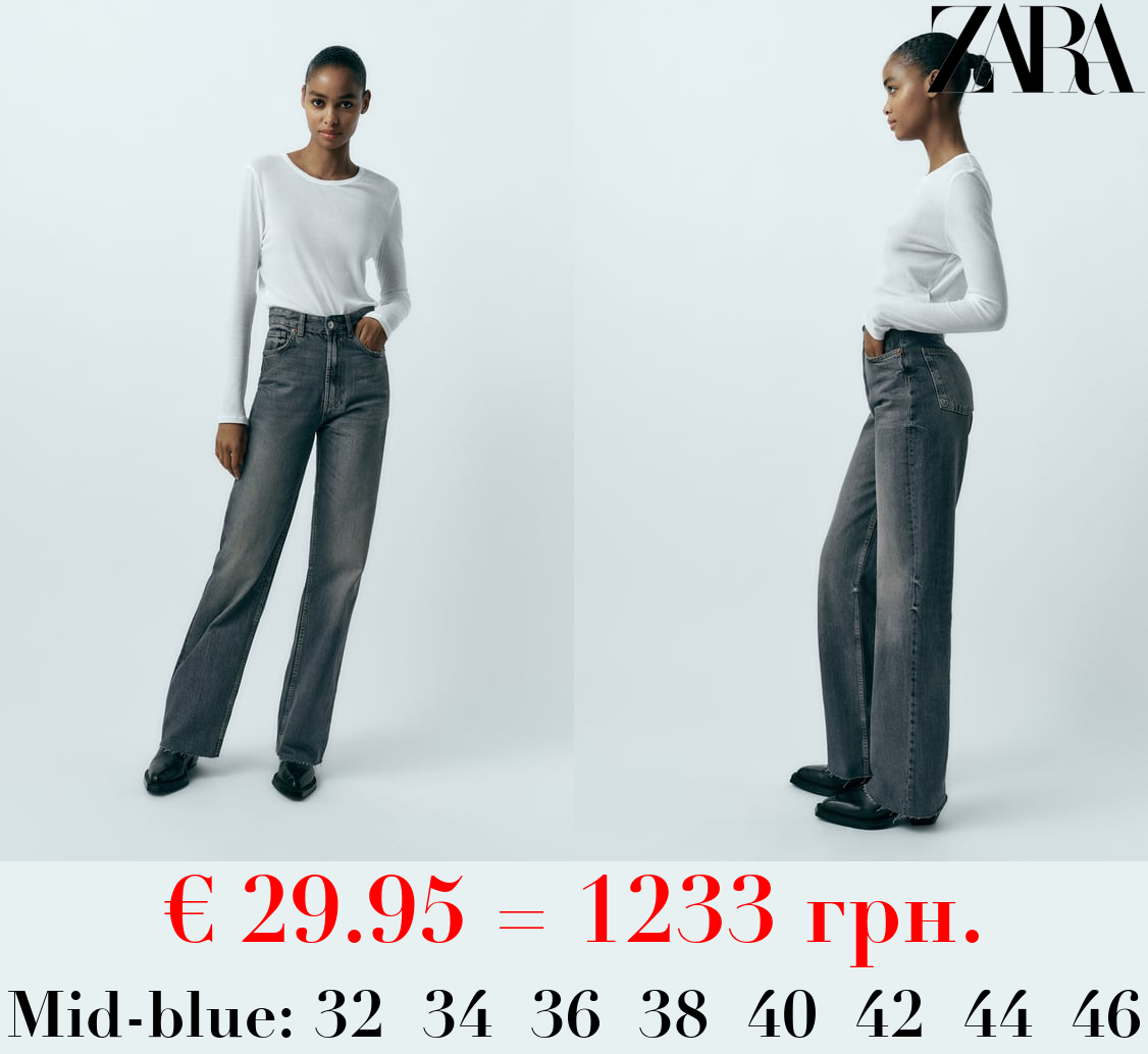 TRF HIGH-RISE WIDE-LEG JEANS