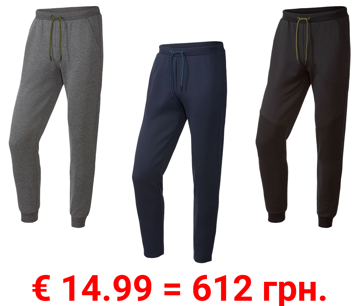CRIVIT Herren Sweathose mit Gummizugbund
