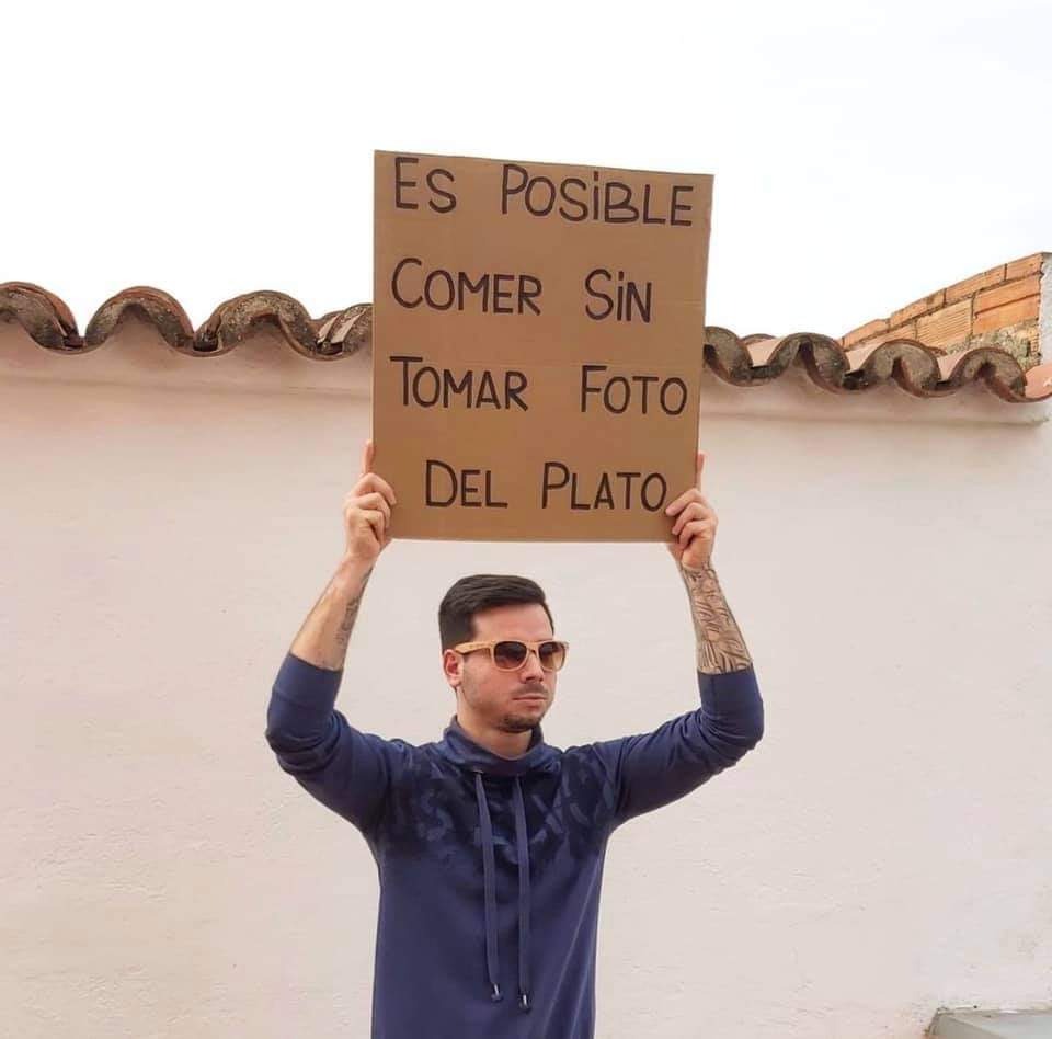 Cuando vas a comer y te avisan