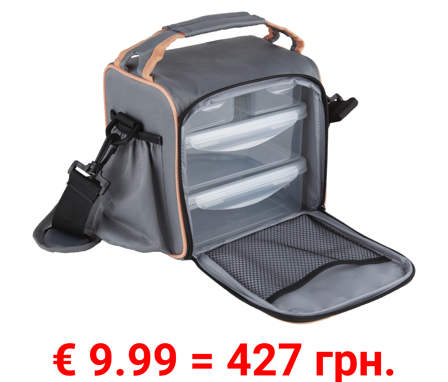 ERNESTO® Kühltasche mit Lunchboxen, 5-teilig