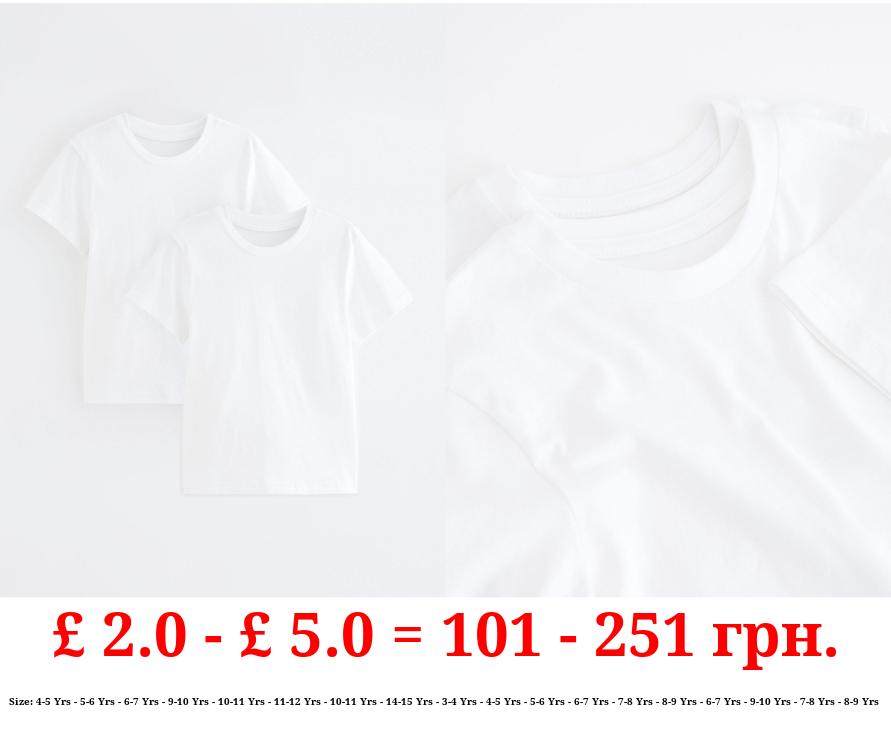 Crew Neck School T-Shirt 2 Pack