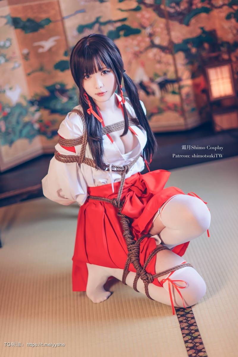 [Cos]霜月shimo - 巫女捆绑 [24P] 1