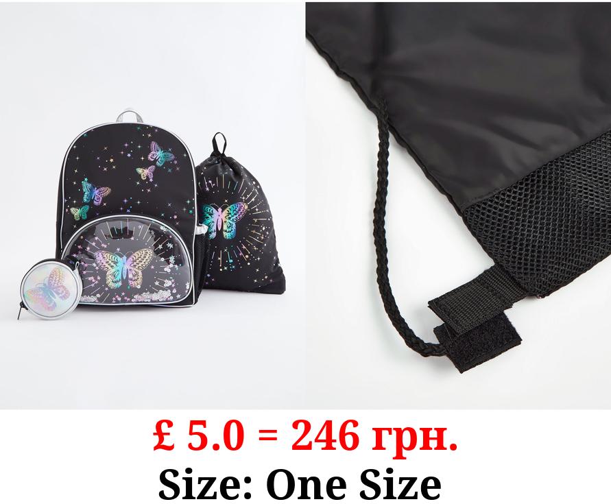 Magic Sequin Butterfly Rucksack and Accessories Set