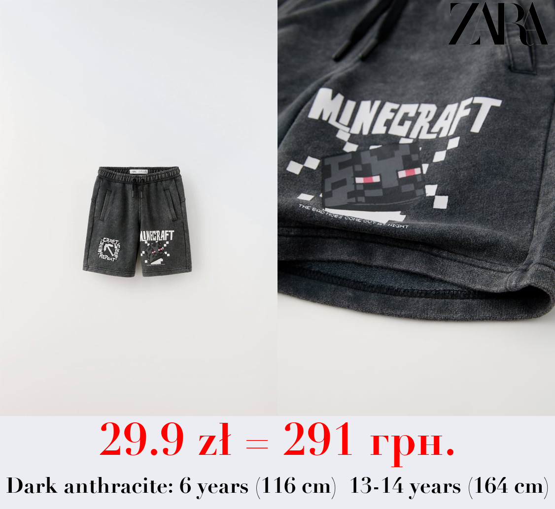 MINECRAFT © MOJANG AB. ™ PLUSH BERMUDA SHORTS