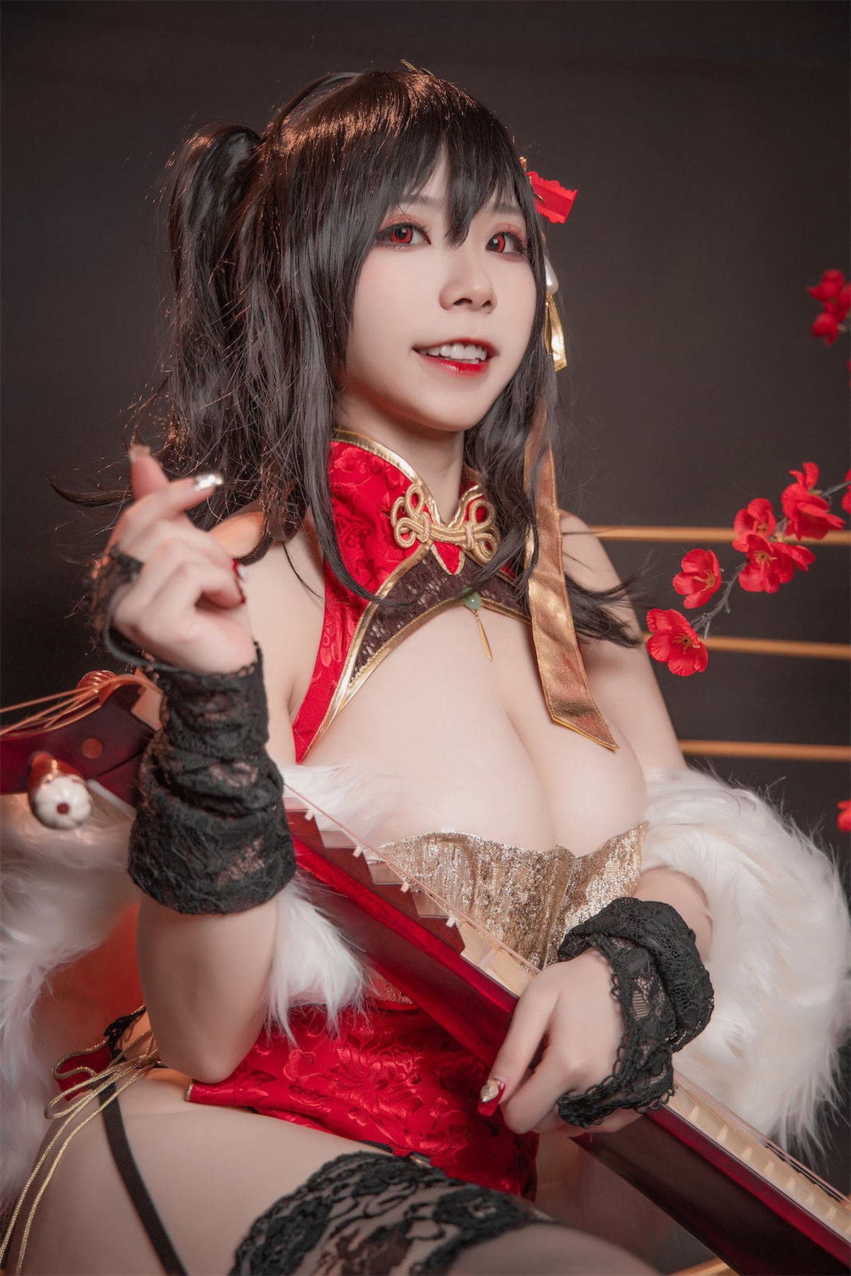 Cosplay 自闭颜球球 无颜小天使wy 碧蓝航线 大凤红旗袍 22