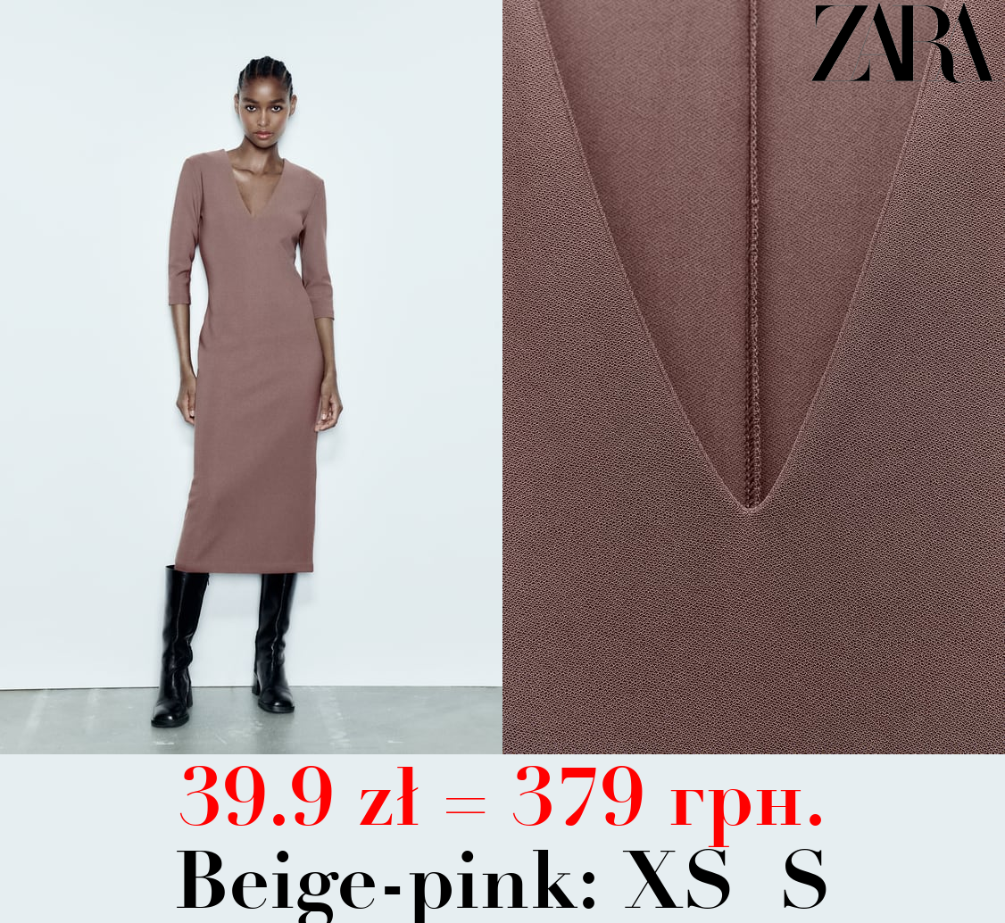 CREPE MIDI DRESS