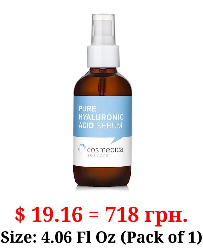 Cosmedica Hyaluronic Acid Serum for Skin – 4 Fl. Oz Hydrating Facial Moisturizer with Anti-Aging Skin Care Properties. Beauty and Skin Care