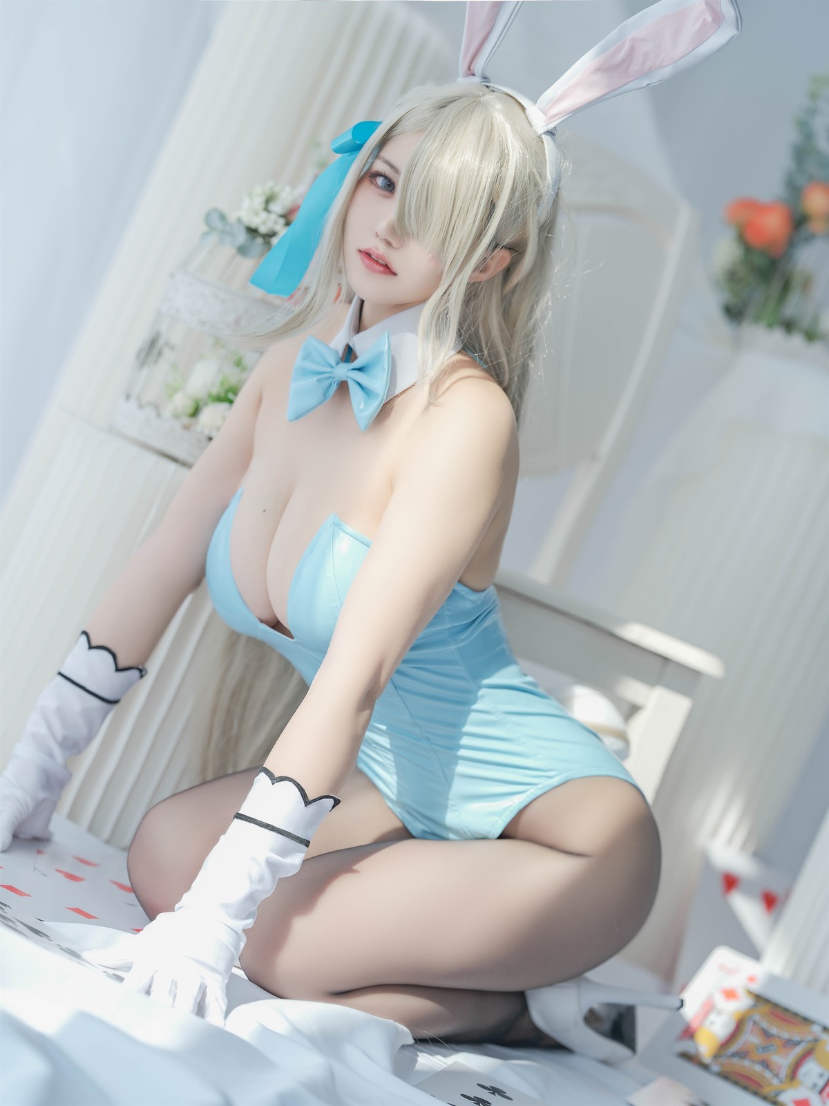 Cosplay 小仓千代w 明日奈 兔女郎 1