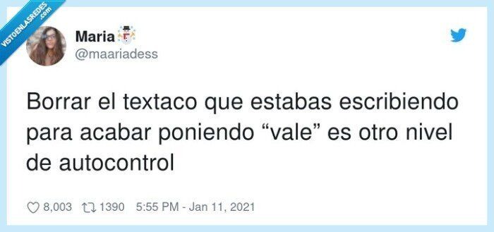 Cuando tienes suficiente autocontrol