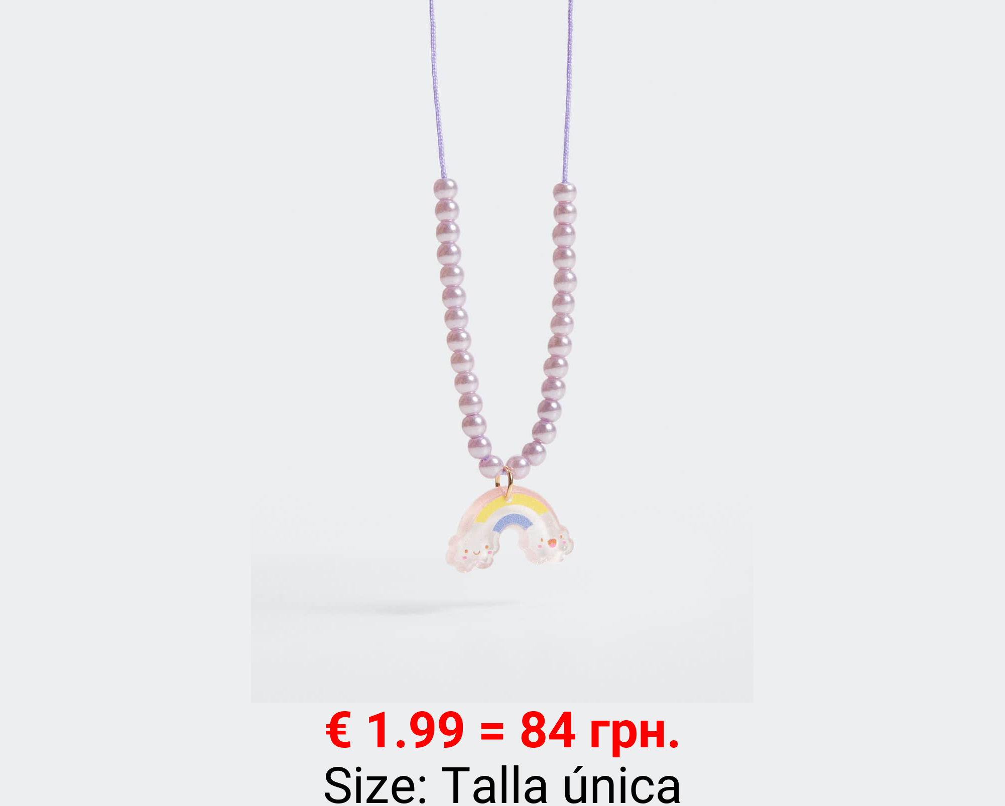 Collar colgante arcoíris