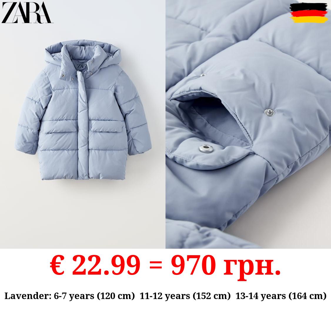 QUILTED COAT WITH FLAPS