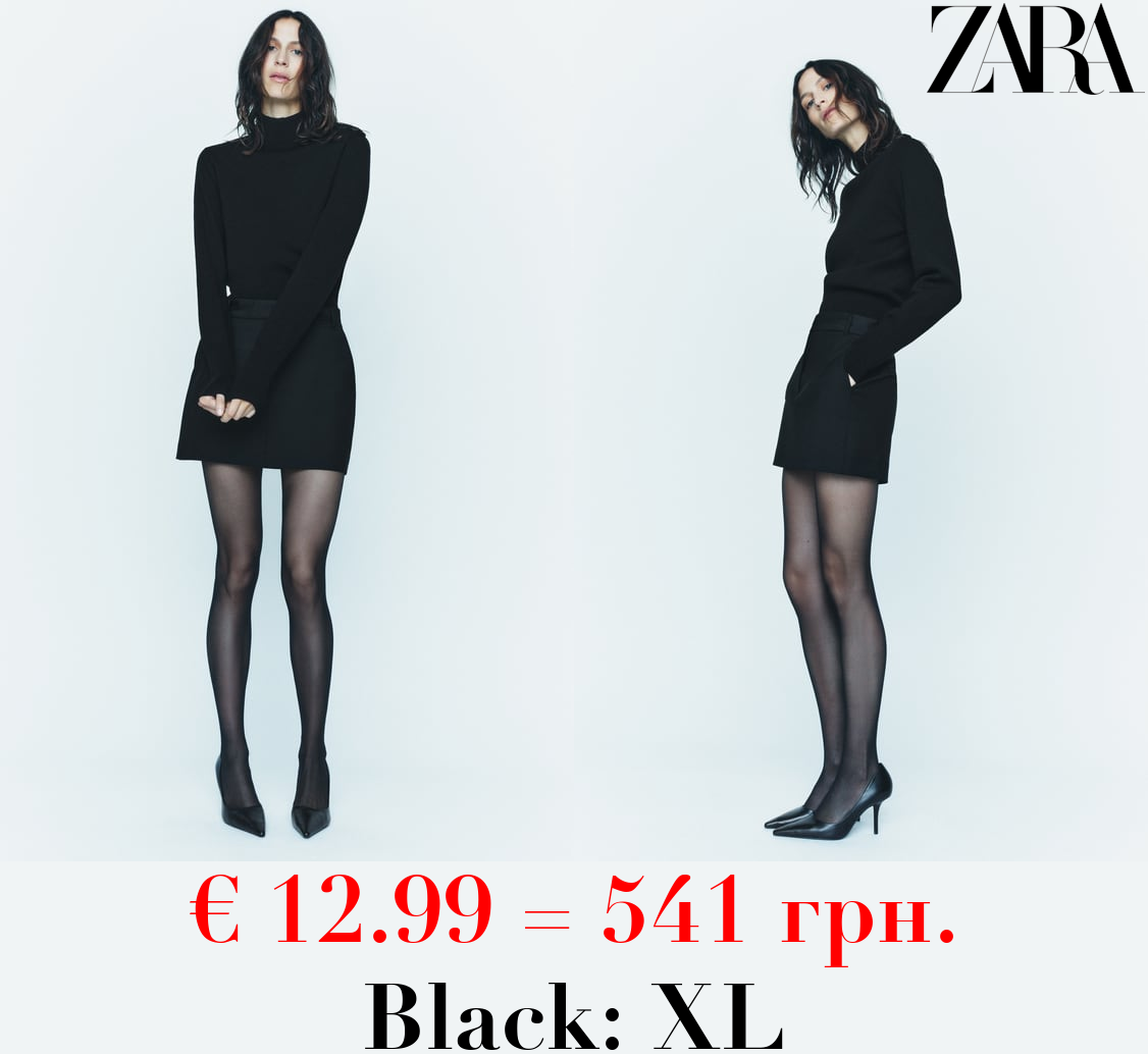 ZW COLLECTION WOOL BLEND MINI SKIRT