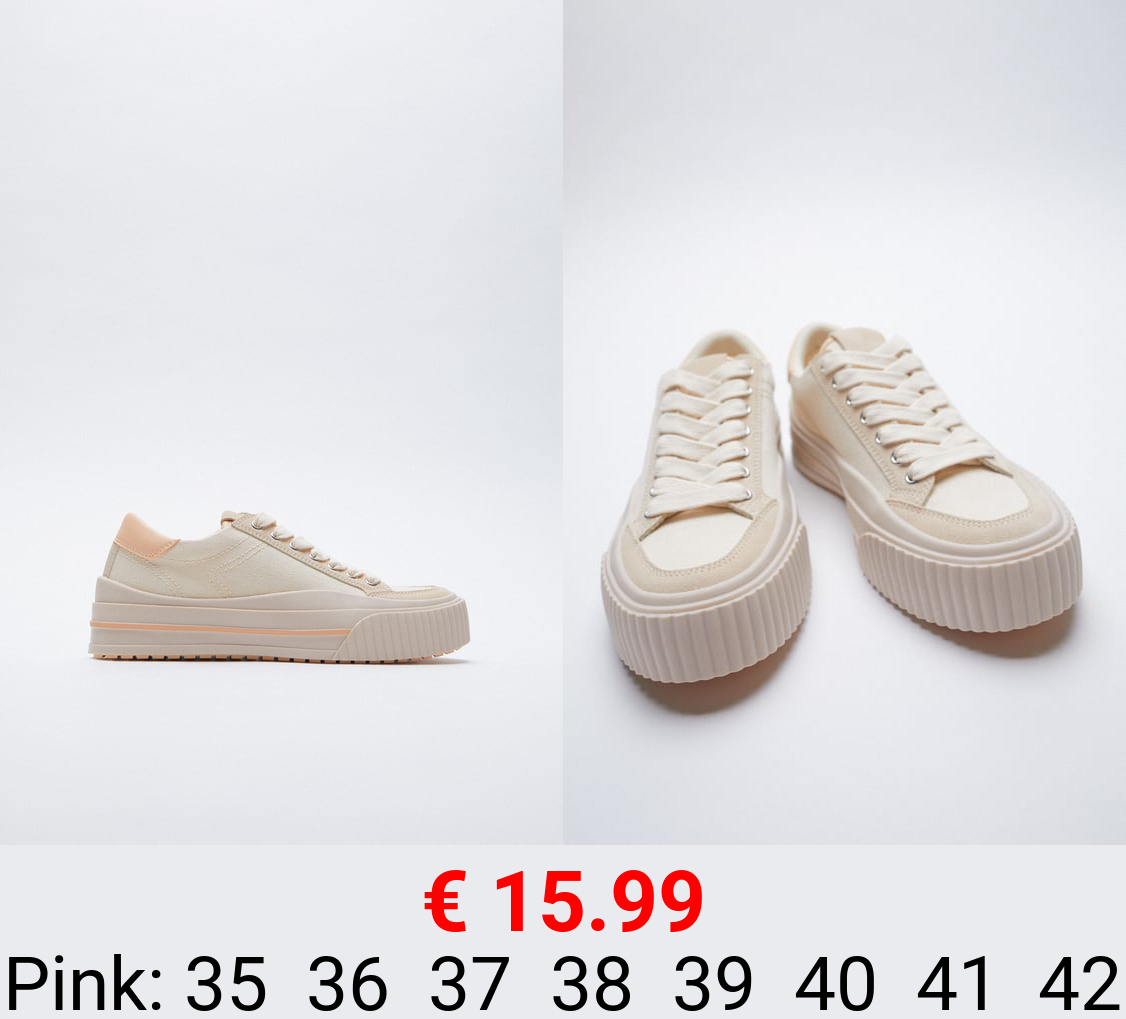 COLOURED SOLE SNEAKERS