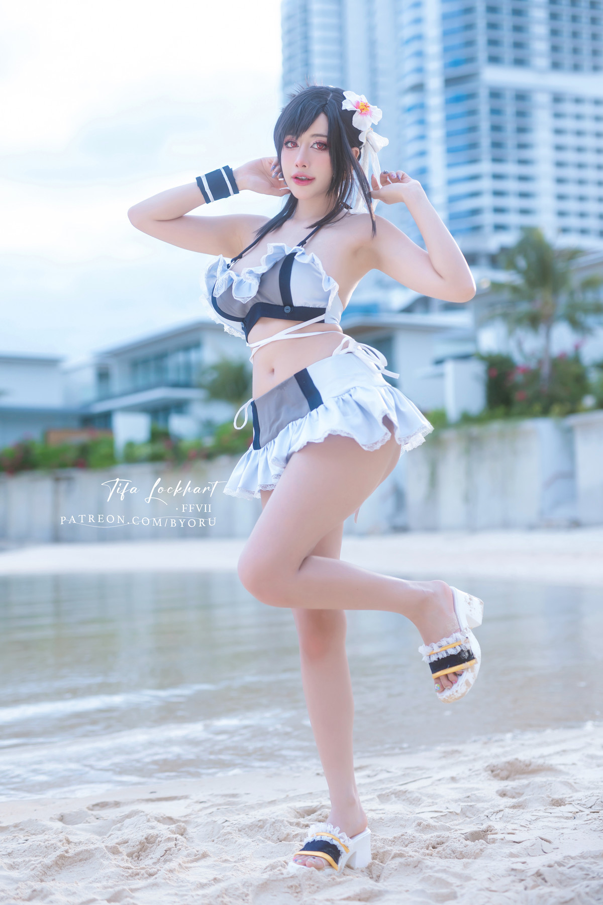 Cosplay 日本性感萝莉Byoru Tifa FF7r Bikini 6