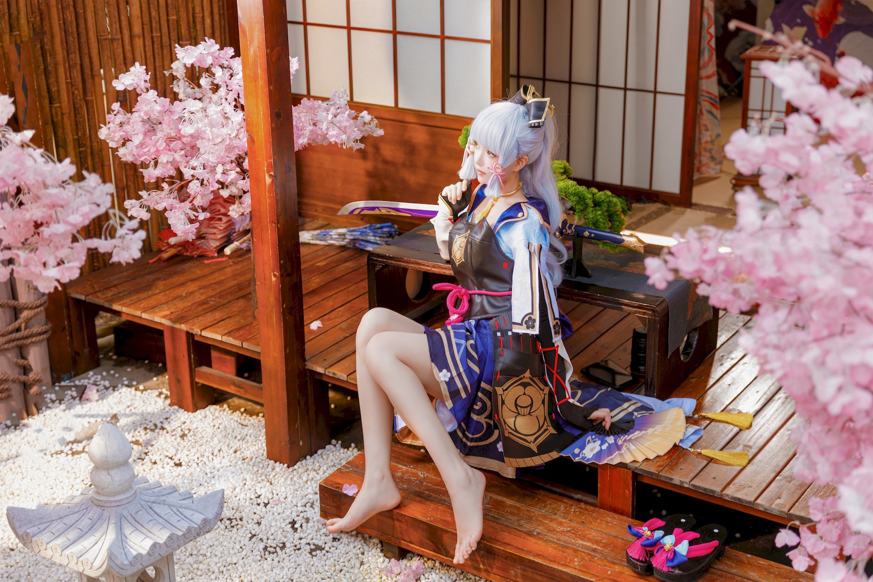 Cosplay 桜桃喵 神里绫华 Ayaka Kamisato 15