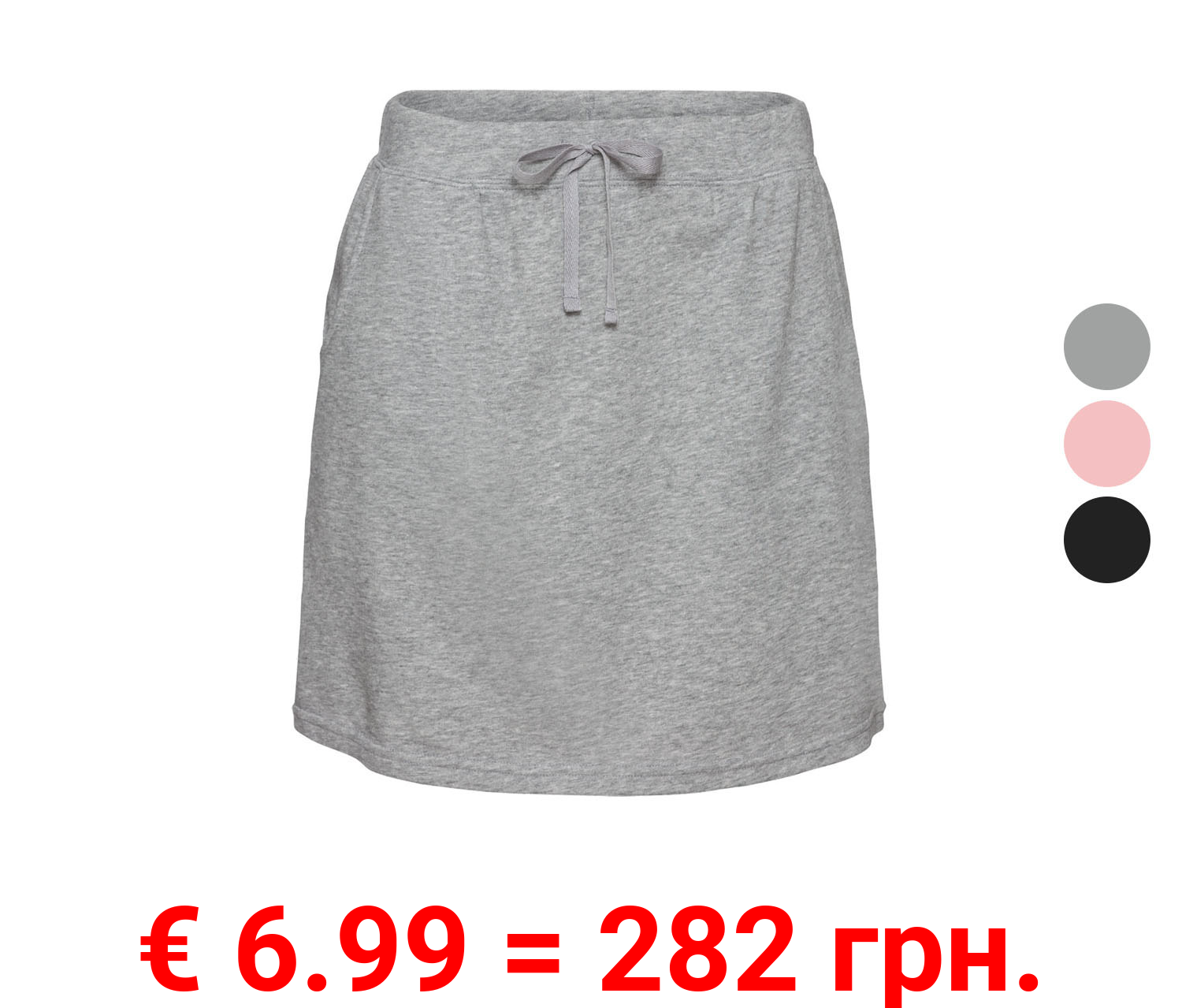 esmara® Damen Sweatrock, mit Baumwolle