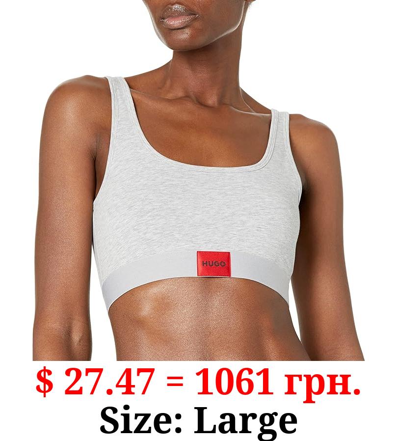 HUGO Women's Standard Peekaboo Detail Bralette Bikini Top