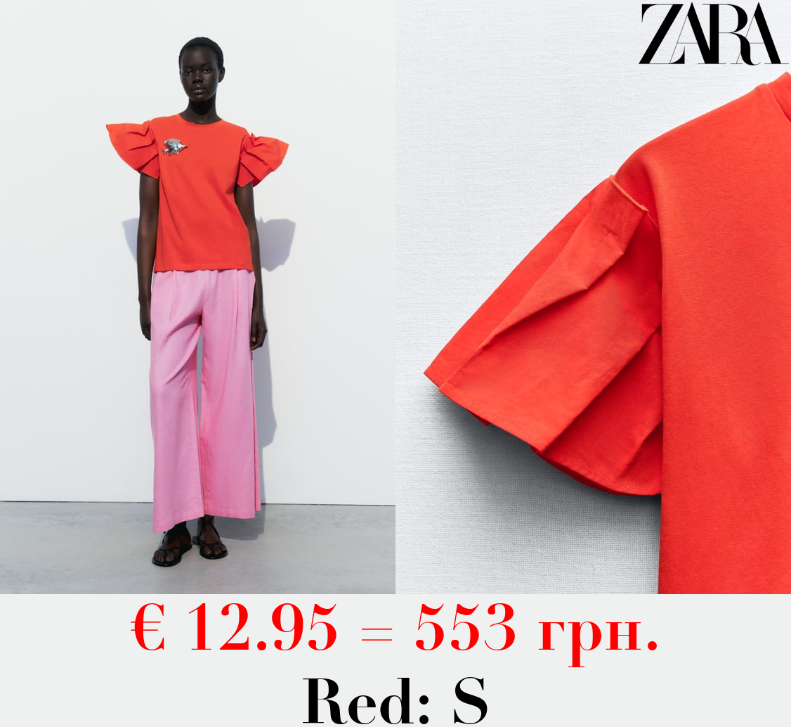 CONTRAST TOP WITH FULL SLEEVES