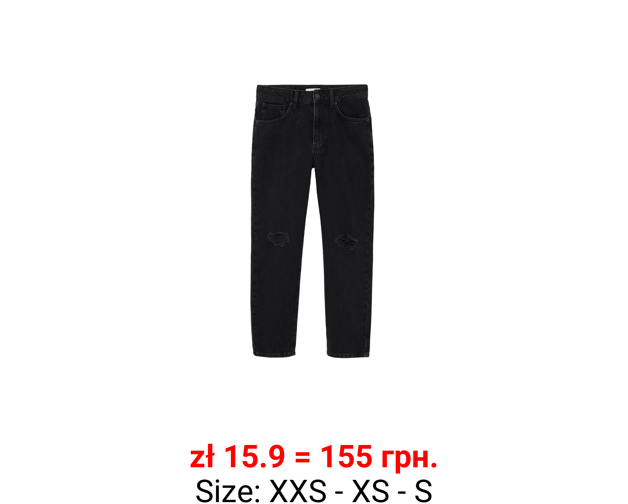 Jeans slim rotos decorativos