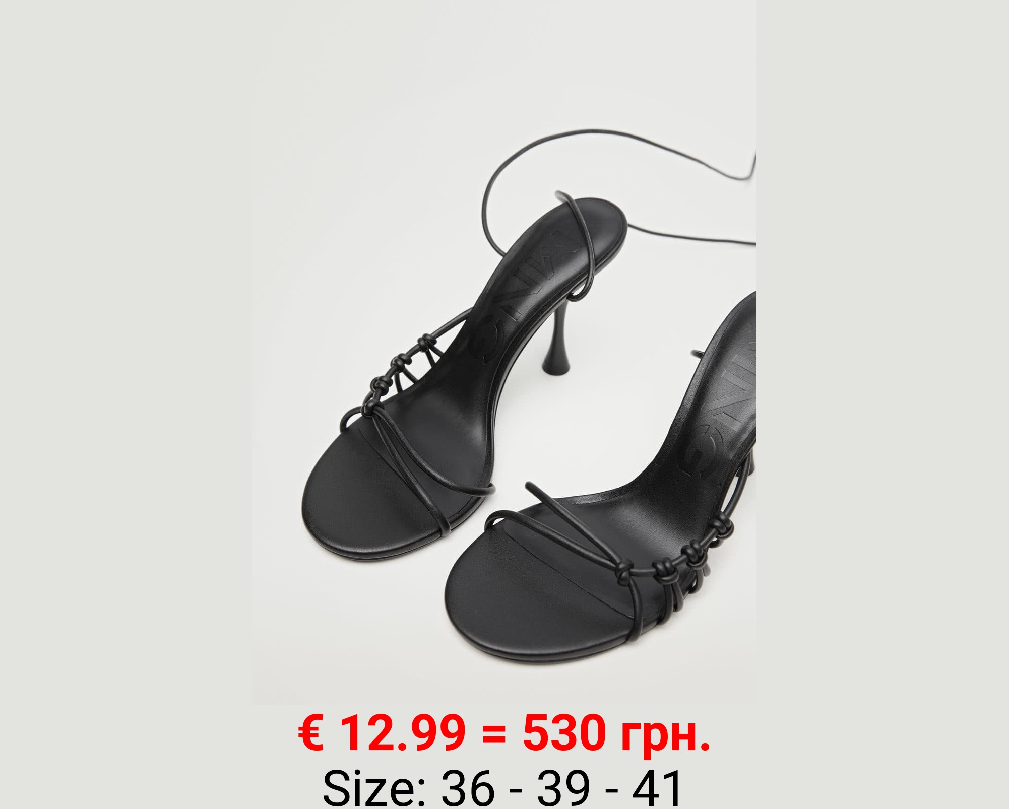 Sandalias tiras tacón