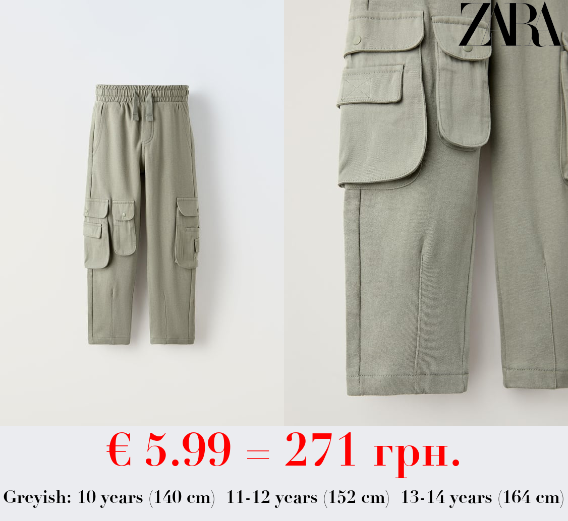 BALLOON PLUSH CARGO TROUSERS