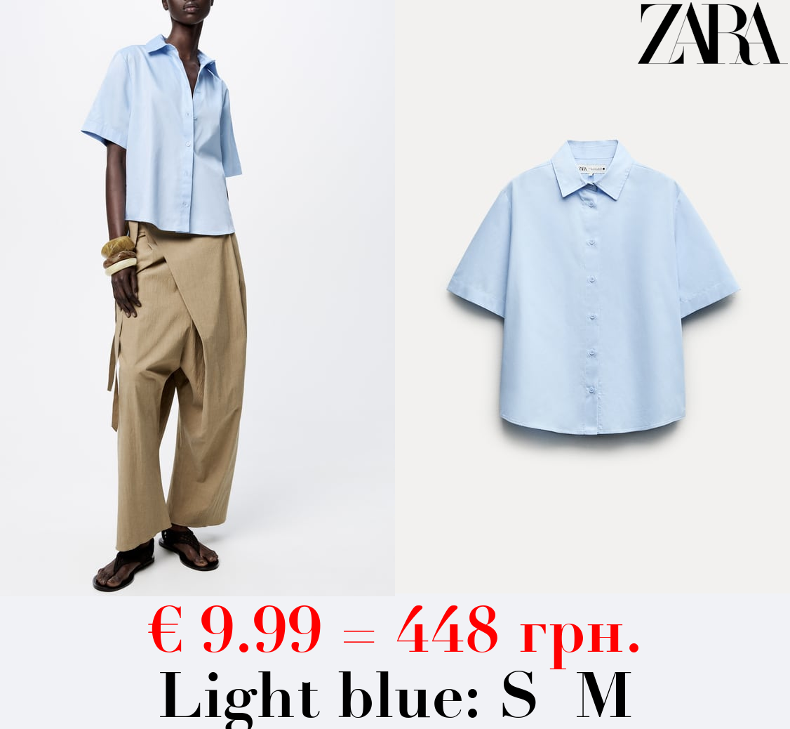 ZW COLLECTION POPLIN SHIRT