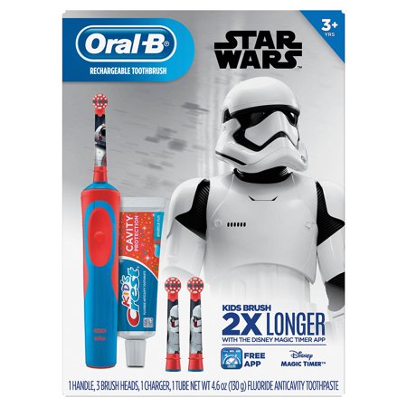 Oral-B Kid's Star Wars Electric Toothbrush and Crest Sparkle Fun Toothpaste