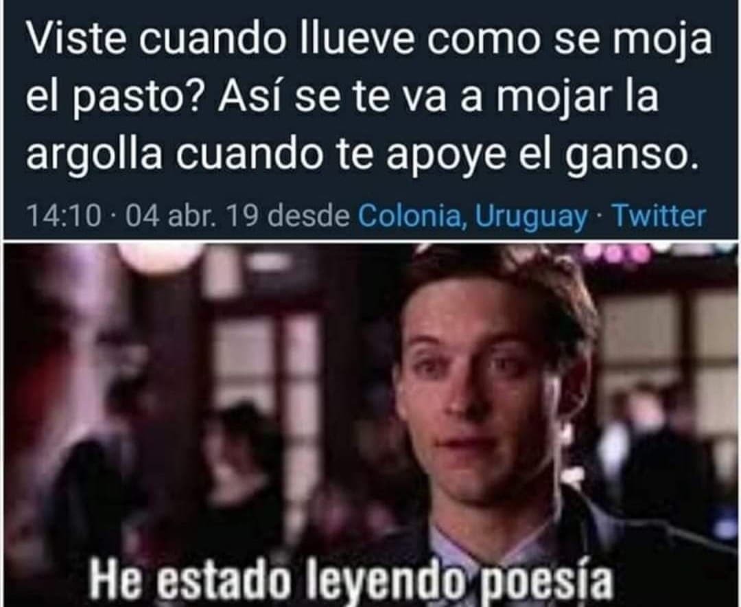 Poesía del pasto y el ganso