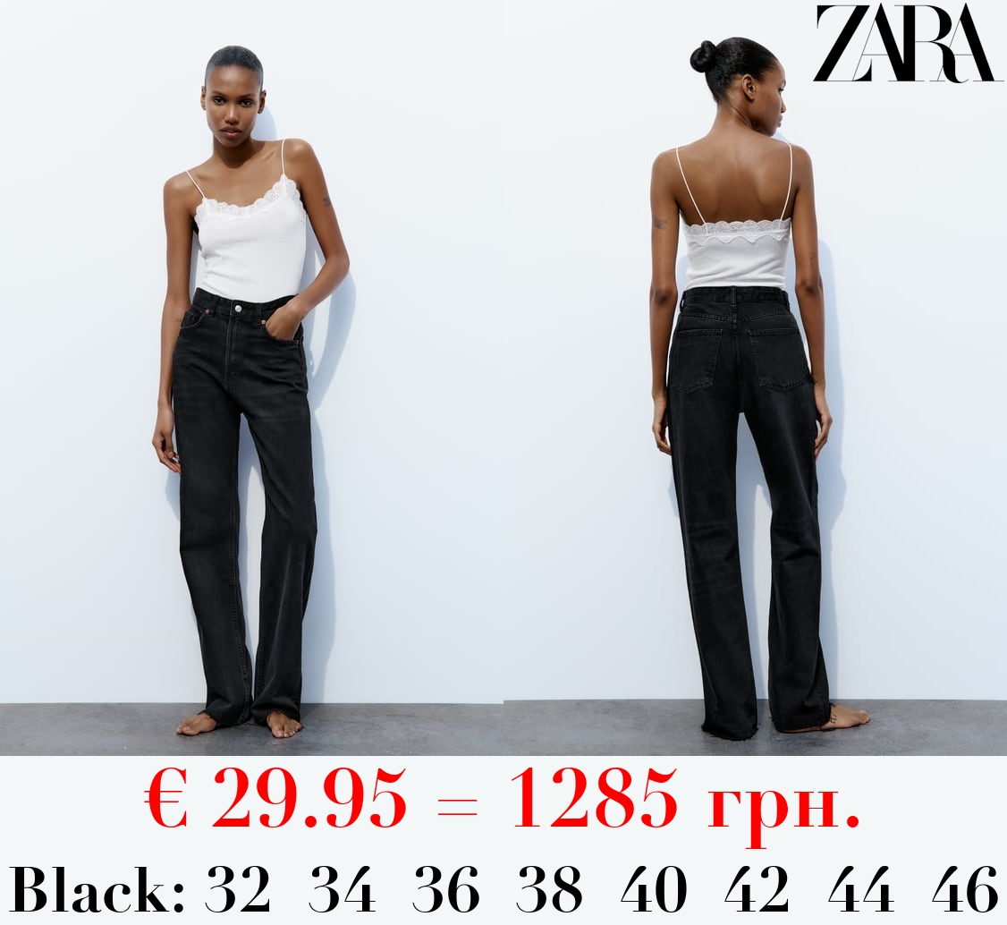 TRF HIGH-RISE WIDE-LEG JEANS