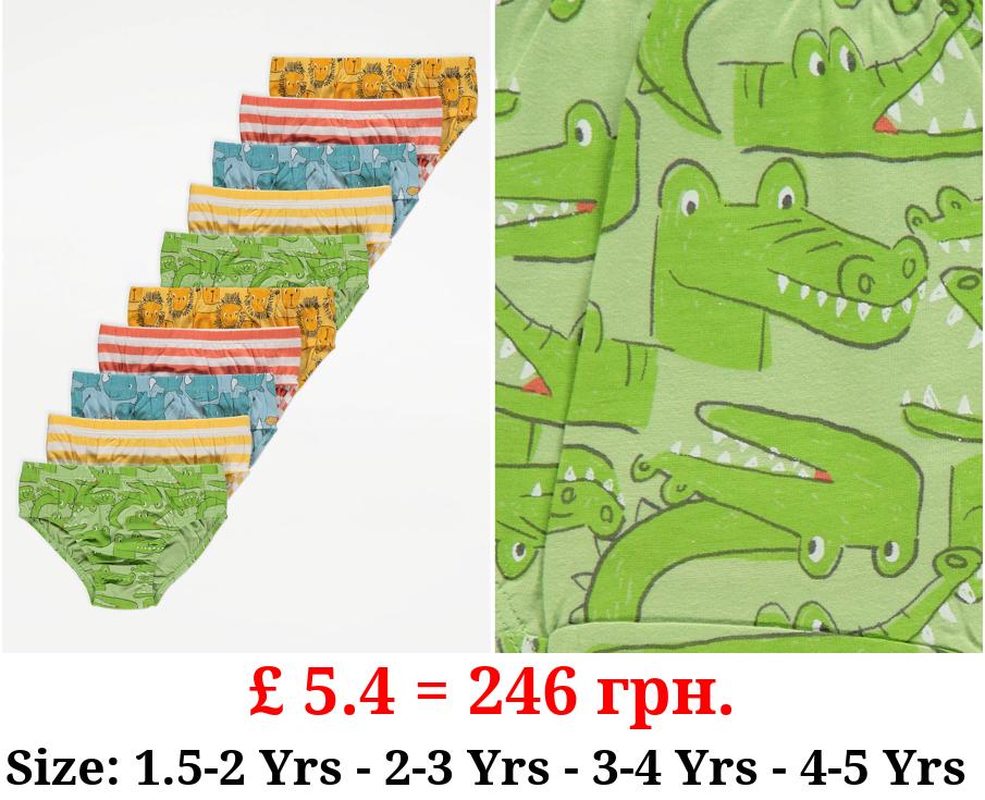 Bright Animal Briefs 10 Pack