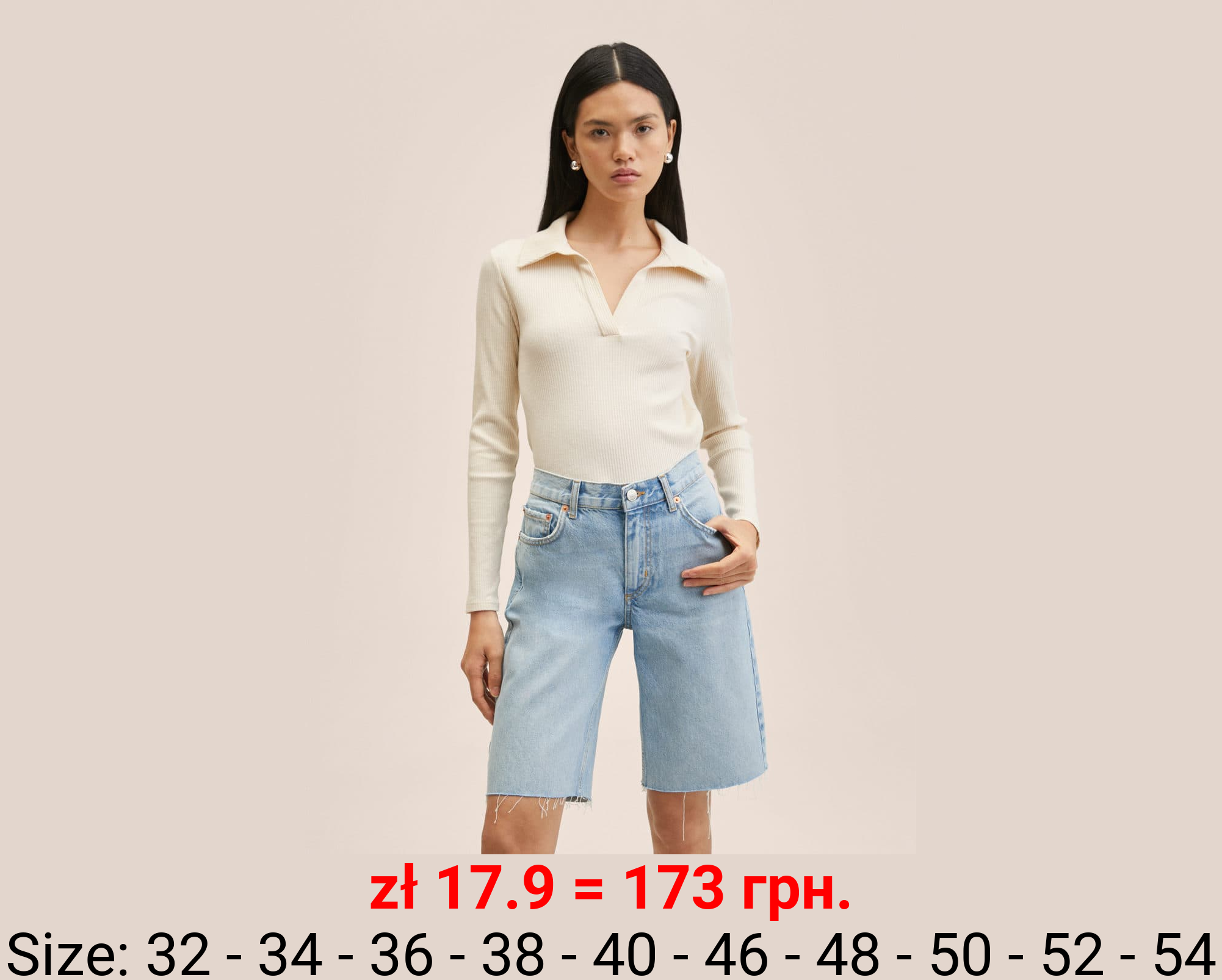 Bermudas vaqueras bajo deshilachado