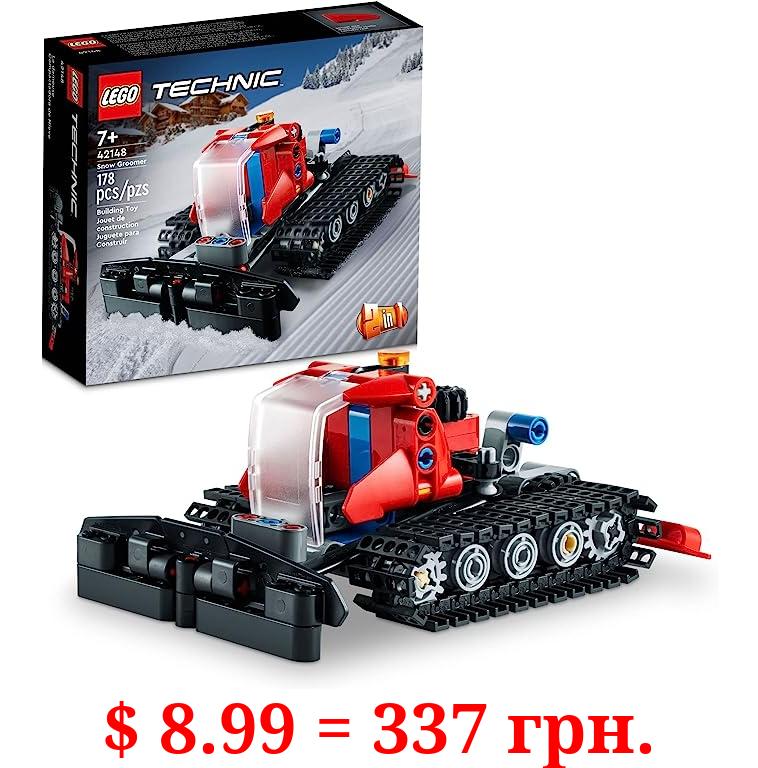 LEGO Technic Snow Groomer to Snowmobile 42148, 2in1 Vehicle Model Set, Engineering Toys, Winter Construction Toy for Kids, Boys, Girls 7+ Years Old, Birthday Gift Idea