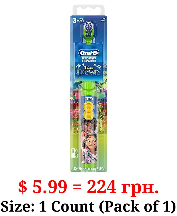 Oral-B Kid's Battery Toothbrush Featuring Disney's Encanto, Soft Bristles, for Kids 3+