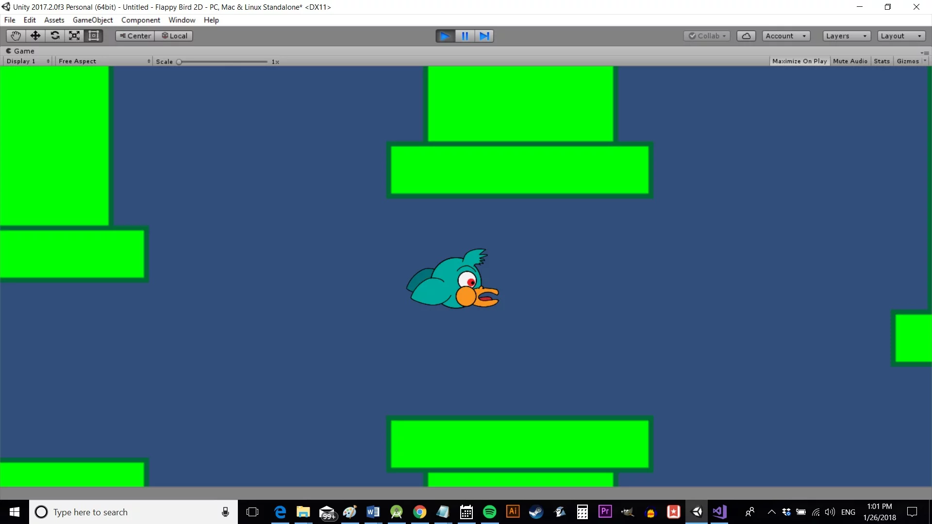 Флоппи Бердс на Юнити. Flappy Bird 3d. Создаем Flappy Bird на Unity. Птичка для игры Юнити.