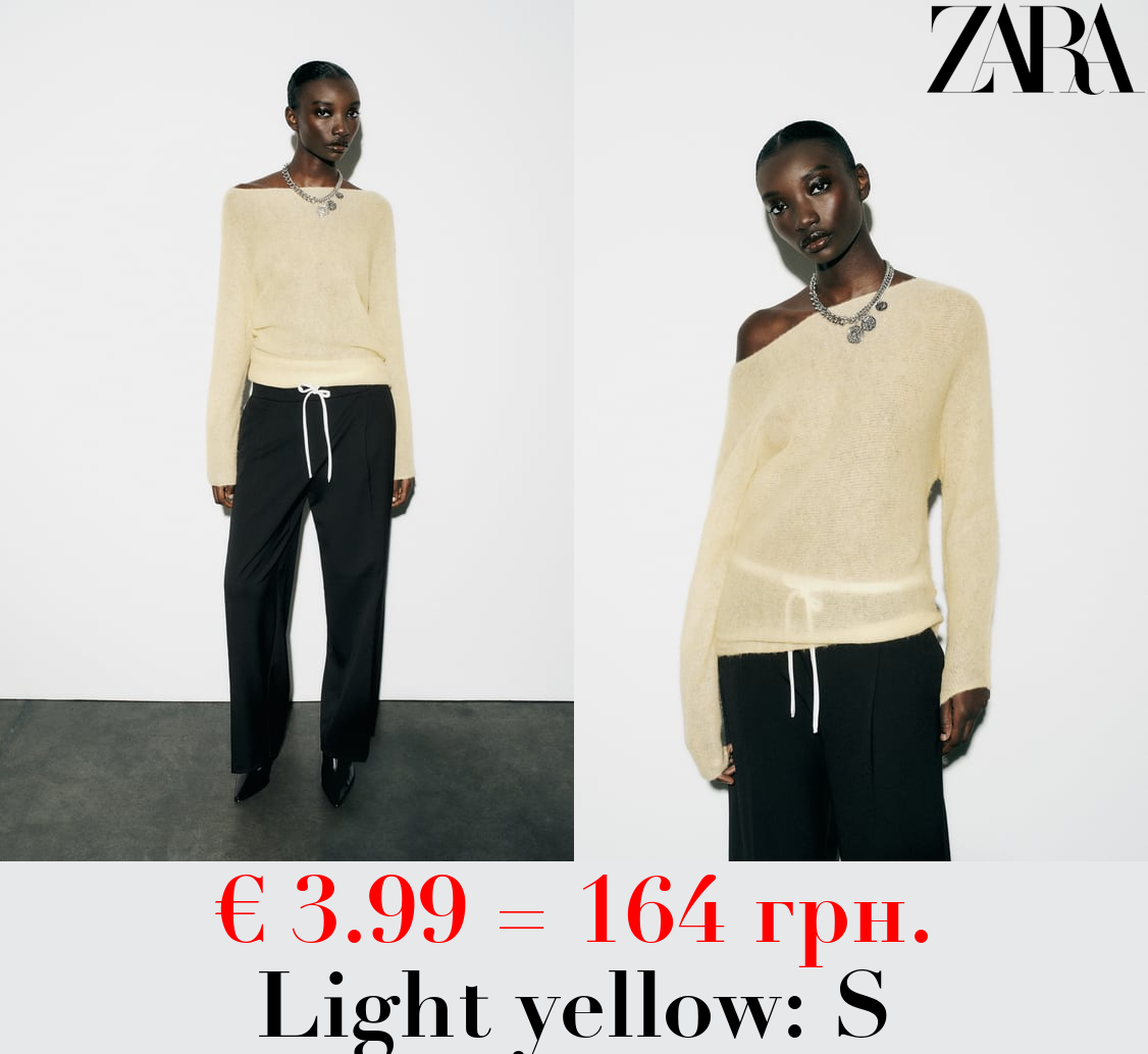 FELT TEXTURE KNIT SWEATER