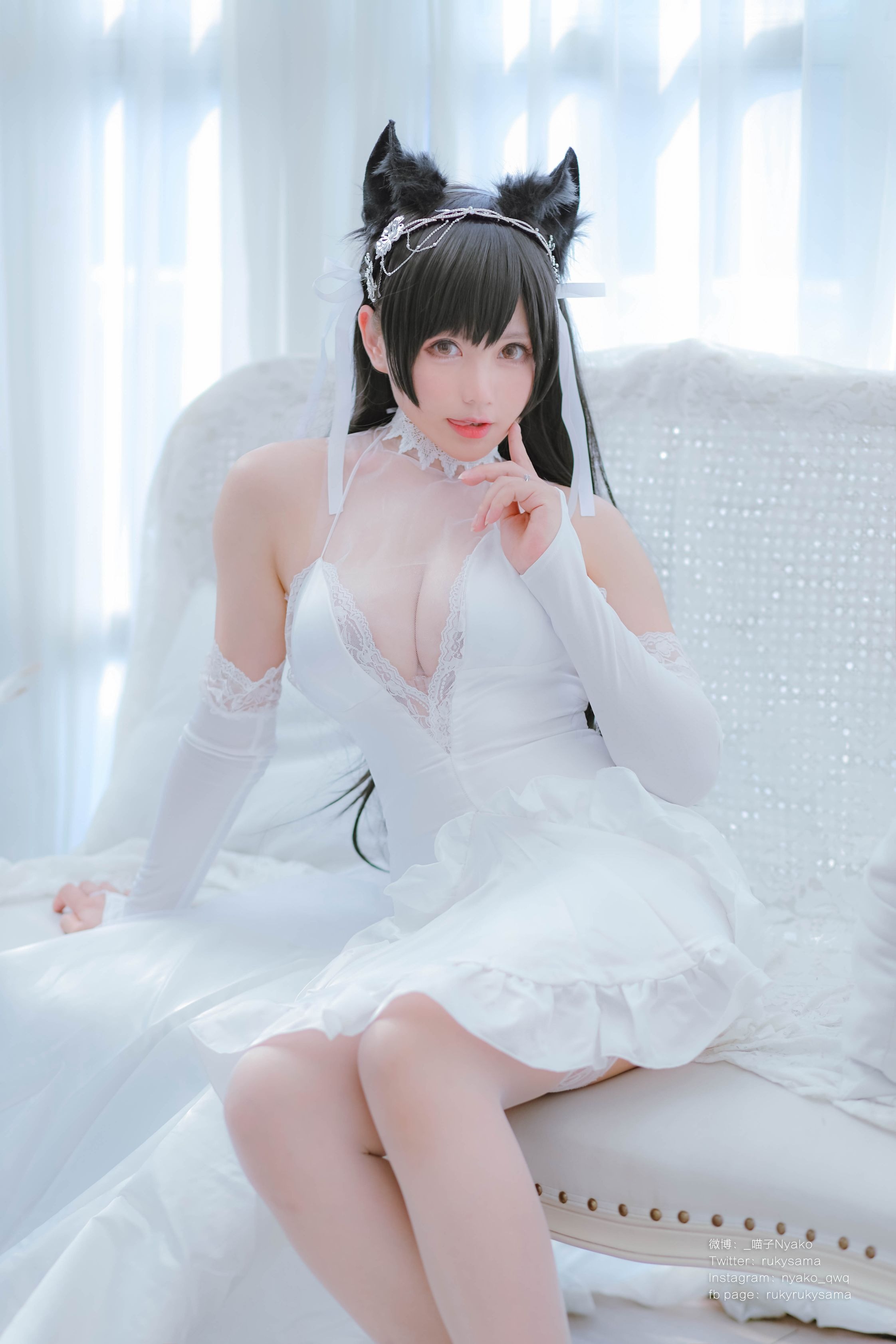 Nyako喵子 爱宕婚纱(62P177MB) 6