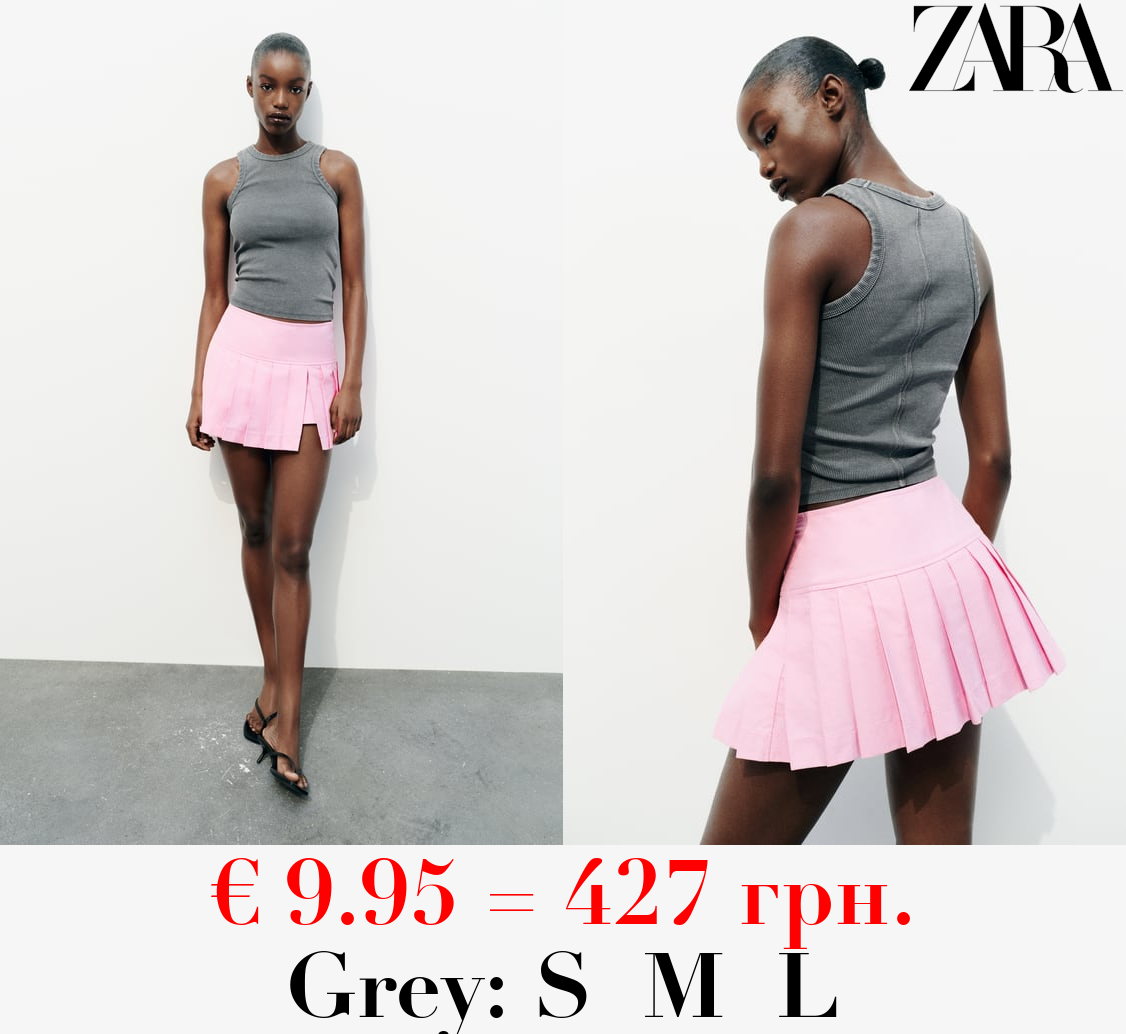 FADED-EFFECT RIB T-SHIRT