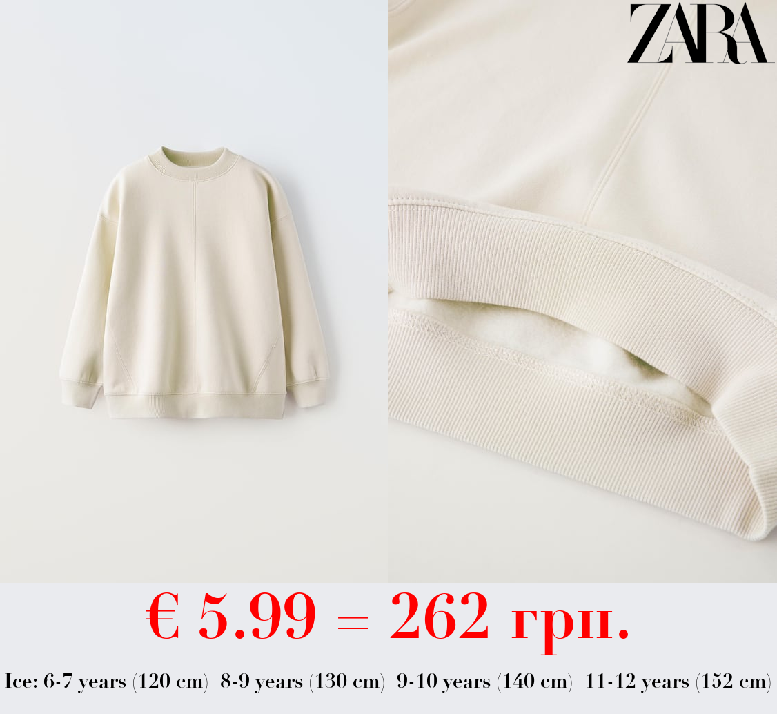 BASIC PLUSH SWEATSHIRT