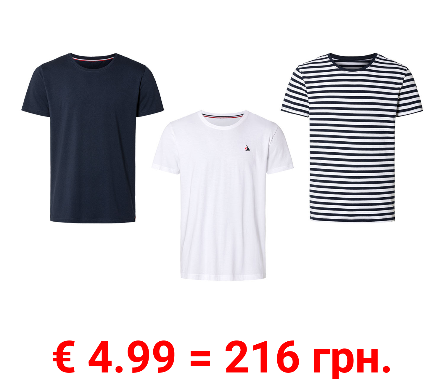 LIVERGY® Herren T-Shirt aus reiner Baumwolle