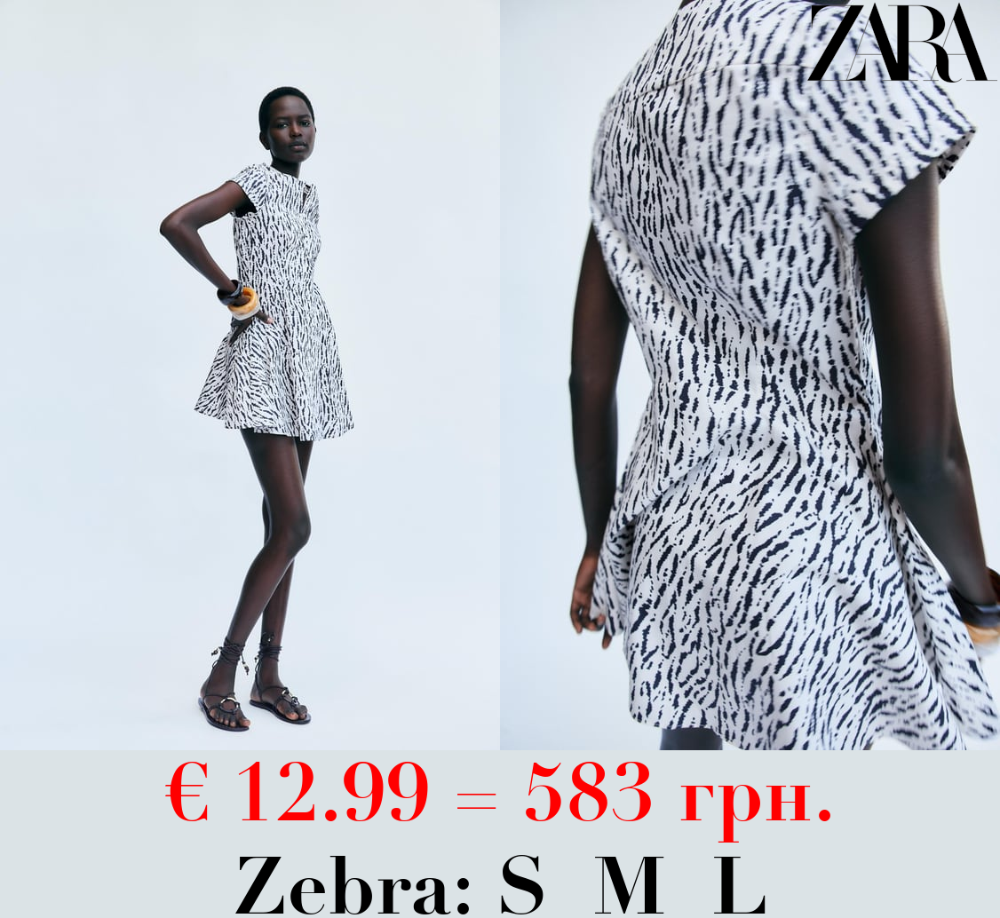 ZW COLLECTION SHORT PRINTED DRESS