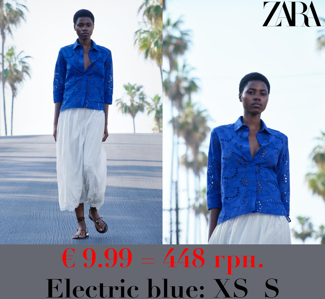 ZW COLLECTION EMBROIDERED POPLIN SHIRT